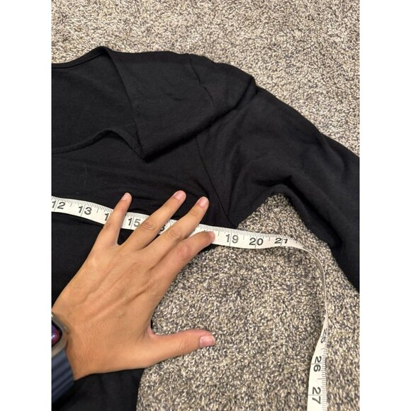 Encircled Women’s Black Sleek Long Sleeve Tied Up Dress XL EUC - Picture 6 of 6